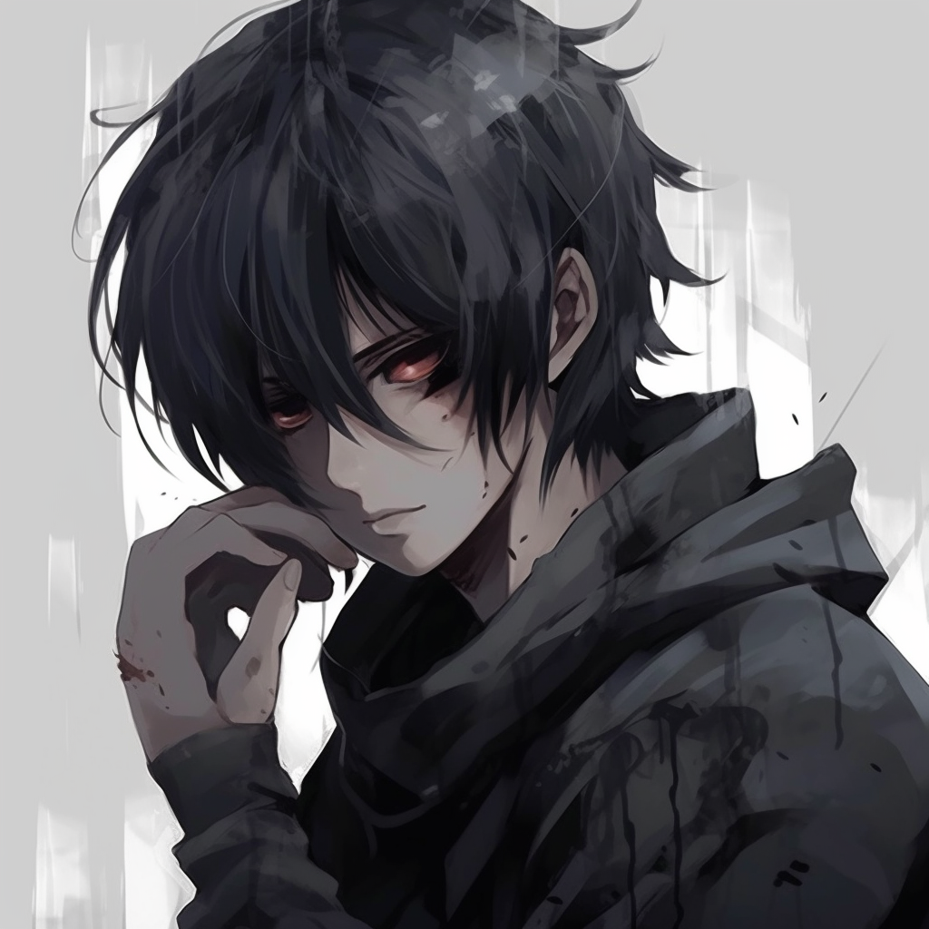 Image For Post | Sasuke Uchiha in darker tones and heavy shadows. unique anime male pfp pfp for discord. - [Anime Male PFP Collections](https://hero.page/pfp/anime-male-pfp-collections)