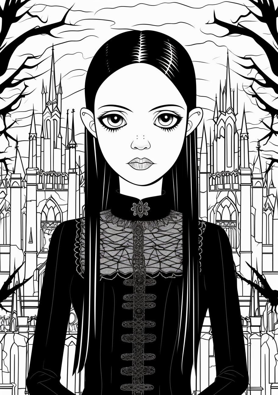 Gothic Wednesday Addams - Wallpaper - Image Chest - Free Image Hosting ...