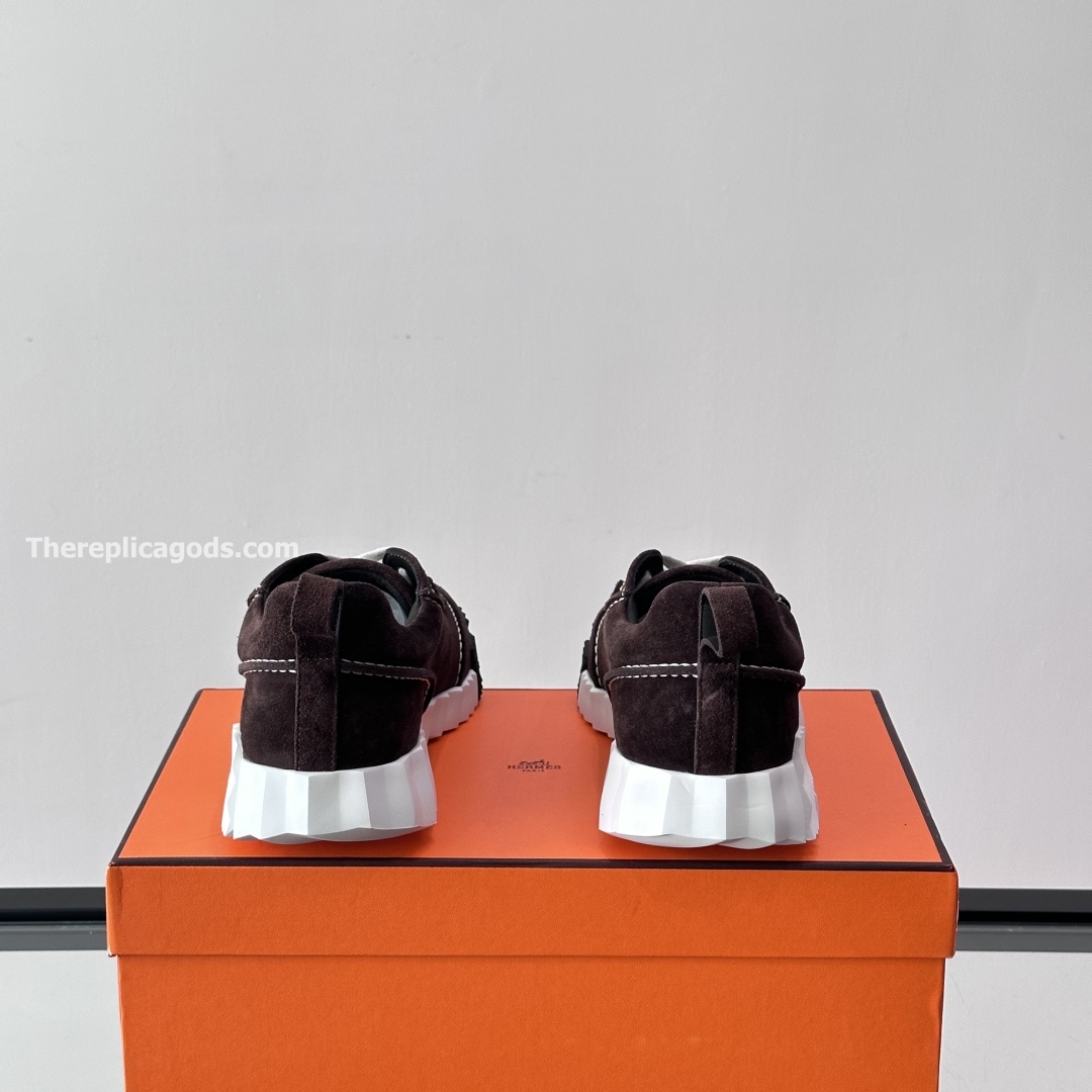 NEXT SNEAKERS BROWN SUEDE CALFSKIN - H387