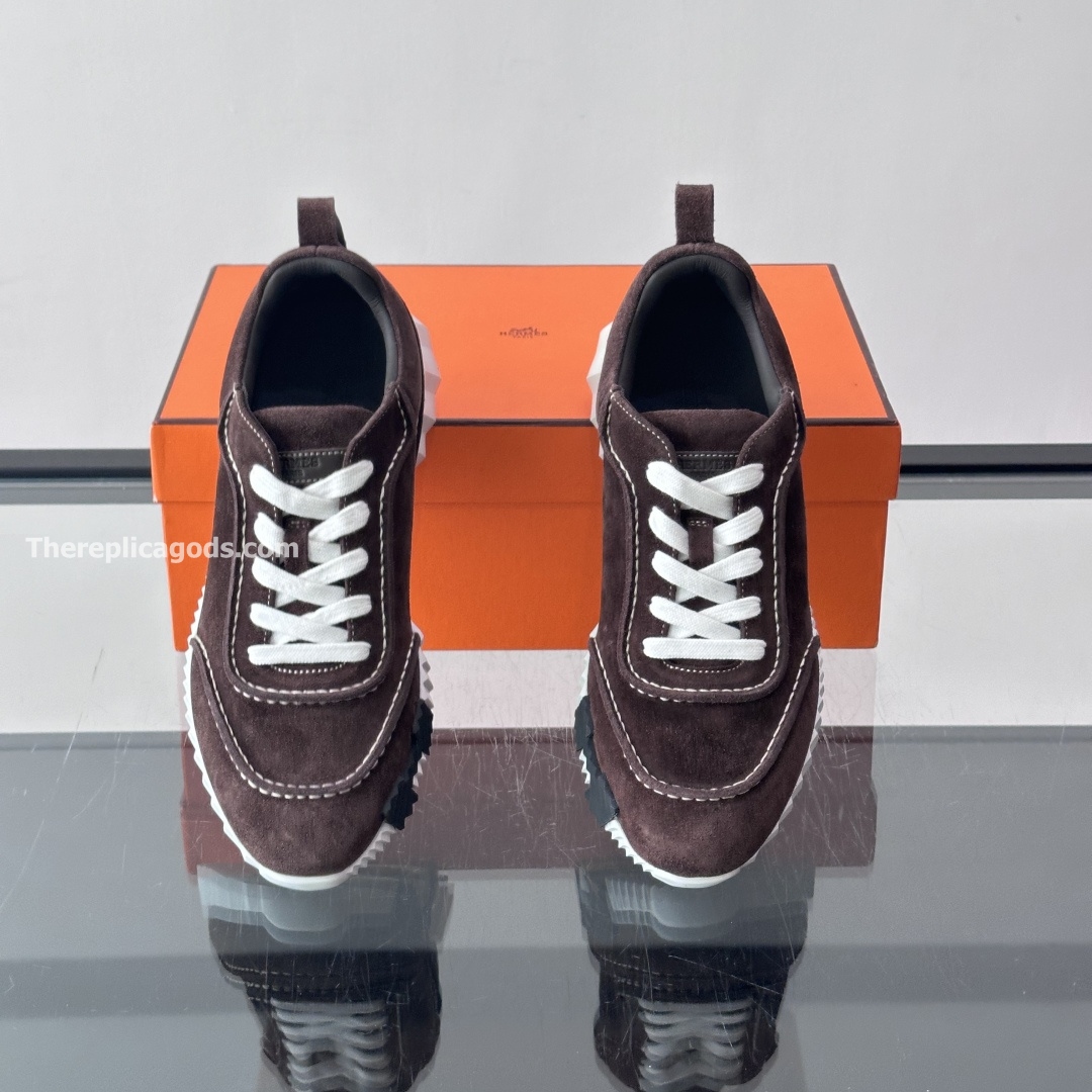 NEXT SNEAKERS BROWN SUEDE CALFSKIN - H387