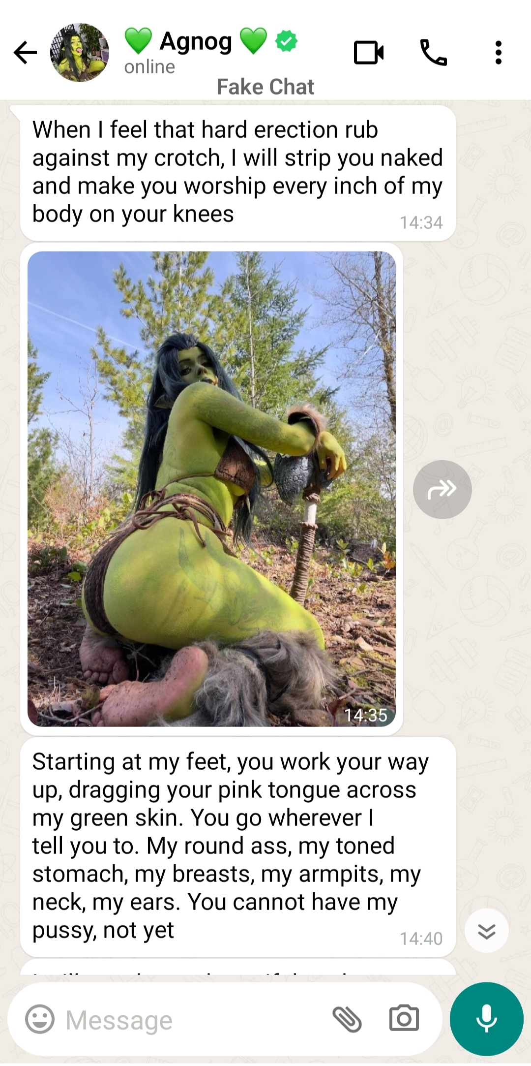 Orc Girl & Her Elf Boyfriend, image 6