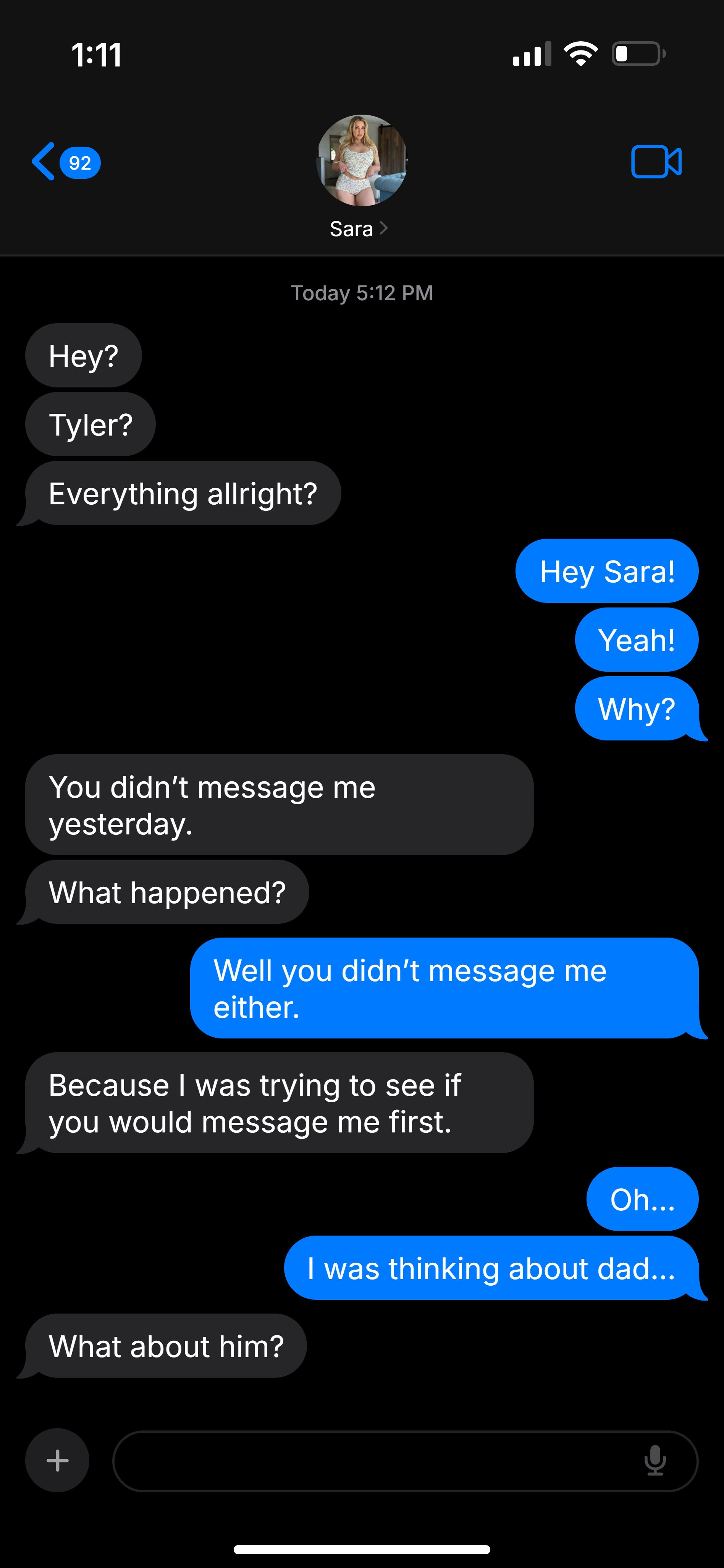 30 days with Sara Day 10-12: "I'm not panicking." / "What about him?", image 42