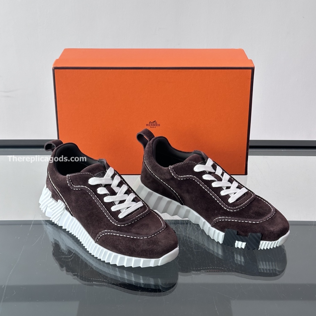 NEXT SNEAKERS BROWN SUEDE CALFSKIN - H387
