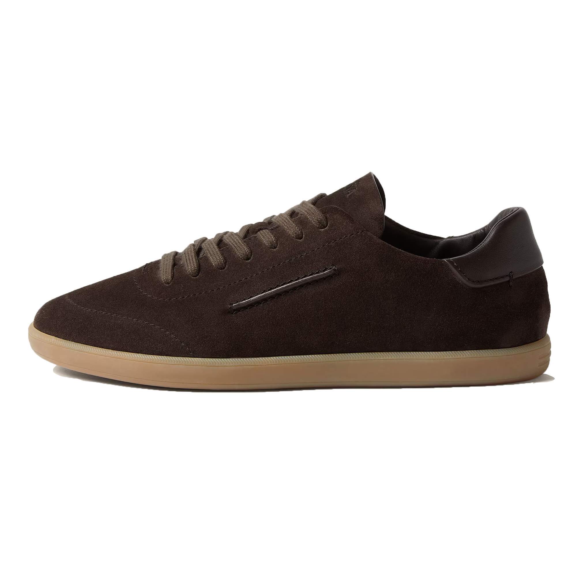 232 SUEDE SNEAKERS IN DARK BROWN