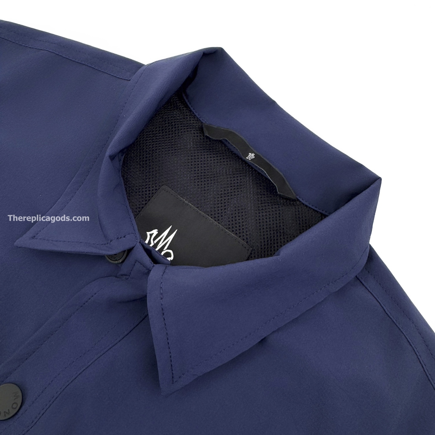 BLUE TARA STRETCH NYLON UTILITY JACKET