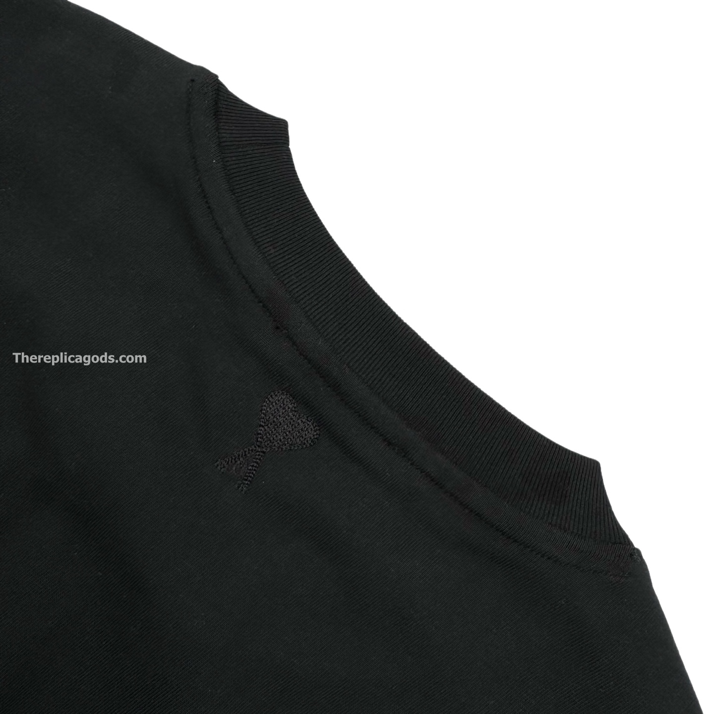 PARIS COTTON LOGO T-SHIRT IN BLACK - TP985
