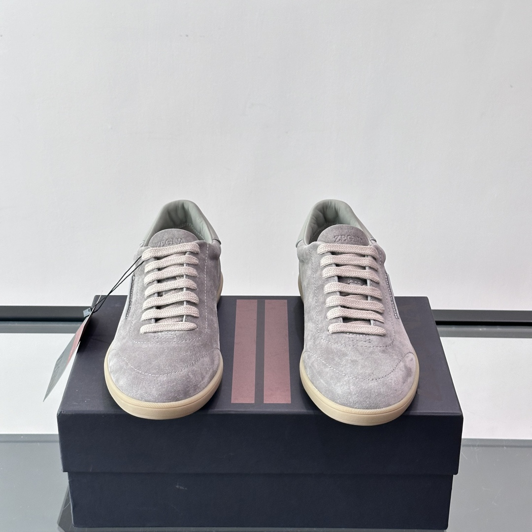 232 SUEDE SNEAKERS GREY LEATHER