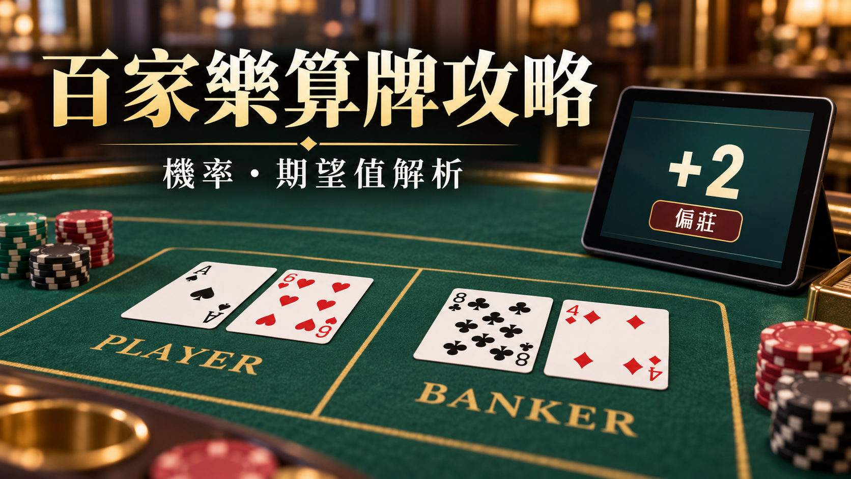 【百家樂算牌攻略】莊閒機率、期望值一次看懂，附計算程式！