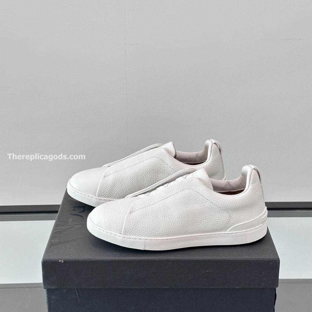 OFF WHITE DEERSKIN TRIPLE STITCH SNEAKERS