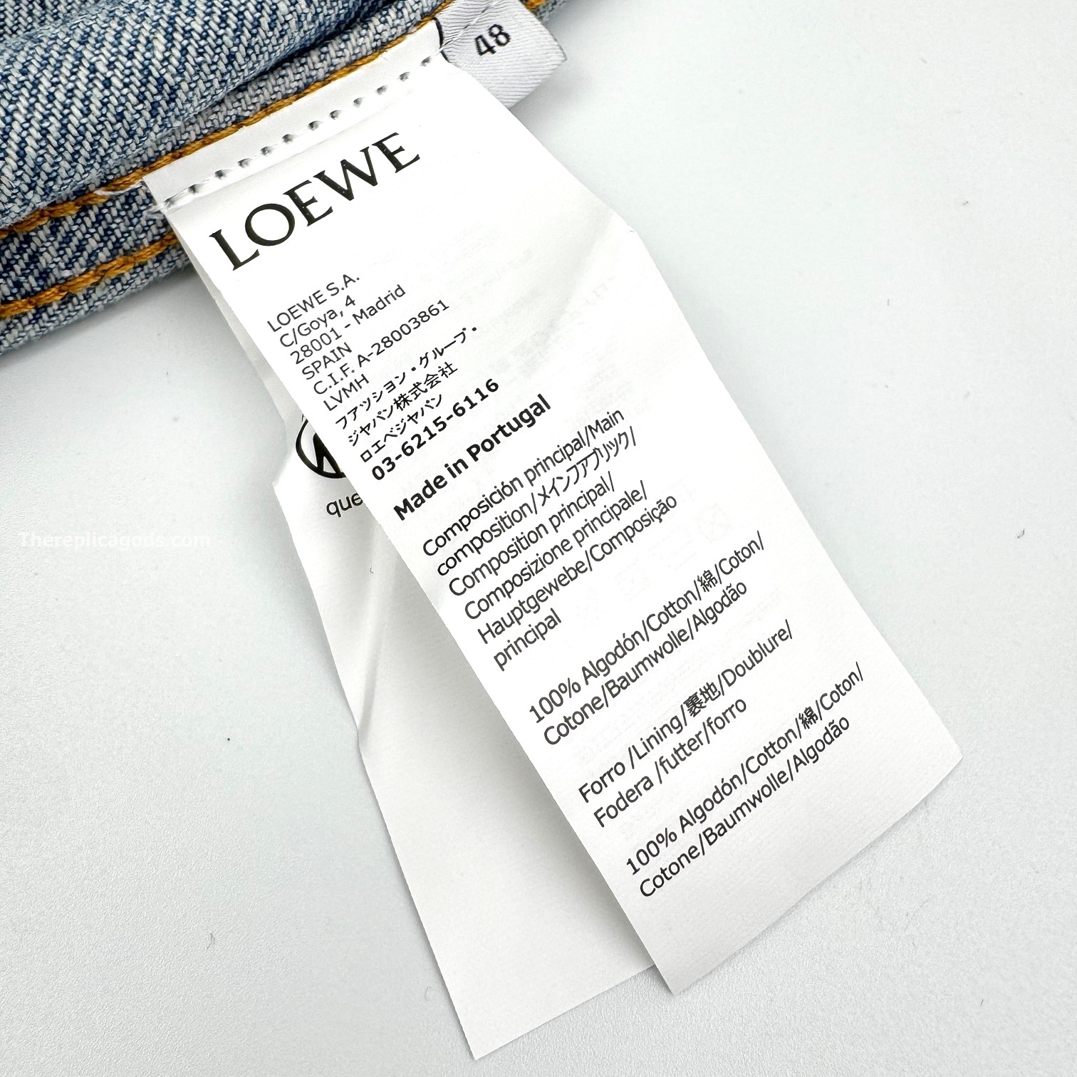 ANAGRAM DENIM JACKET IN BLUE