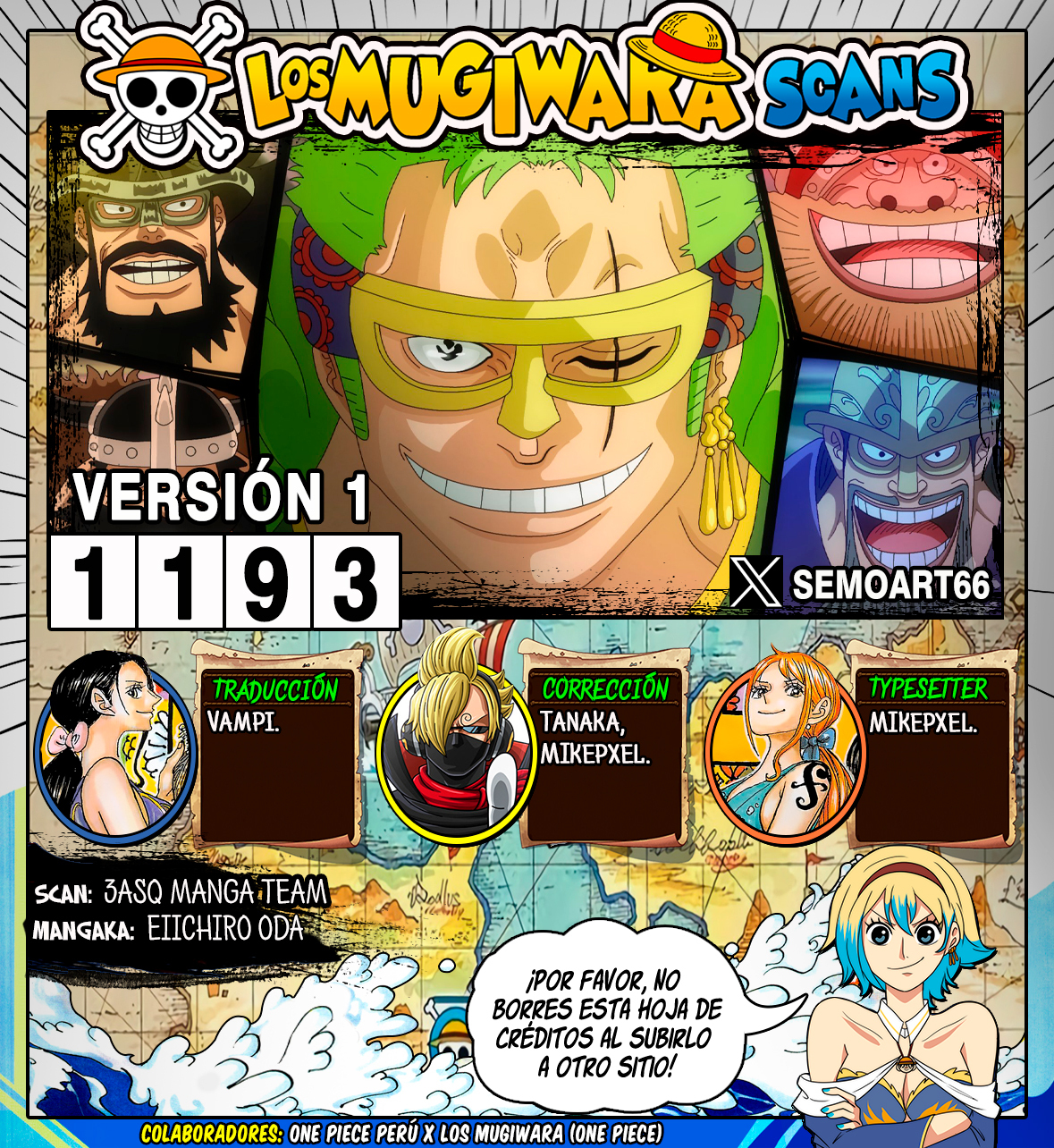 Página 1 de One Piece capítulo 1193.00