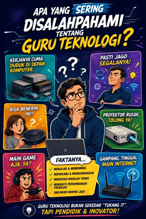Secanggih apapun TEKNOLOGI tidak akan bisa gantikan posisi GURU