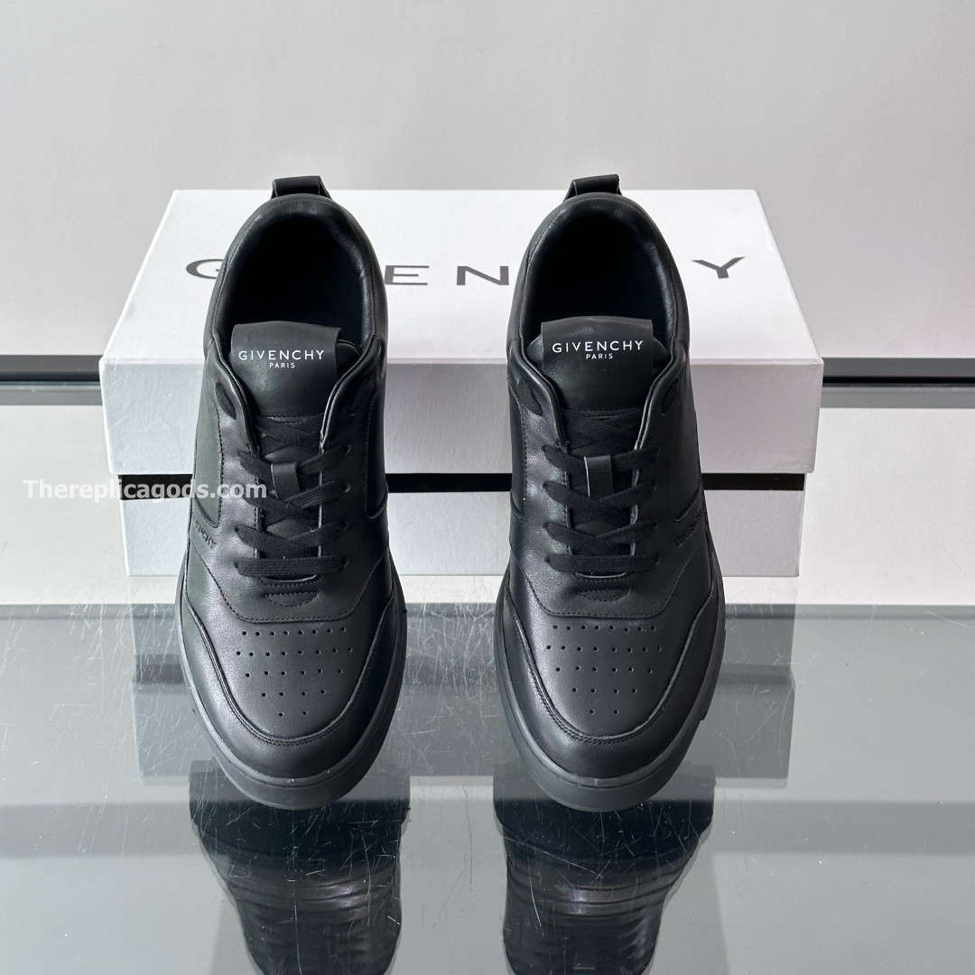YARD SNEAKERS BLACK LEATHER - GVC158