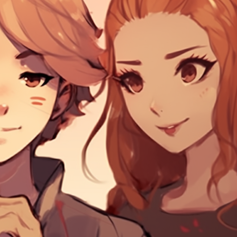 Image For Post | Three characters connected by a story, warm colors with vintage filters. anime trio matching pfp pfp for discord. - [trio matching pfp, aesthetic matching pfp ideas](https://hero.page/pfp/trio-matching-pfp-aesthetic-matching-pfp-ideas)