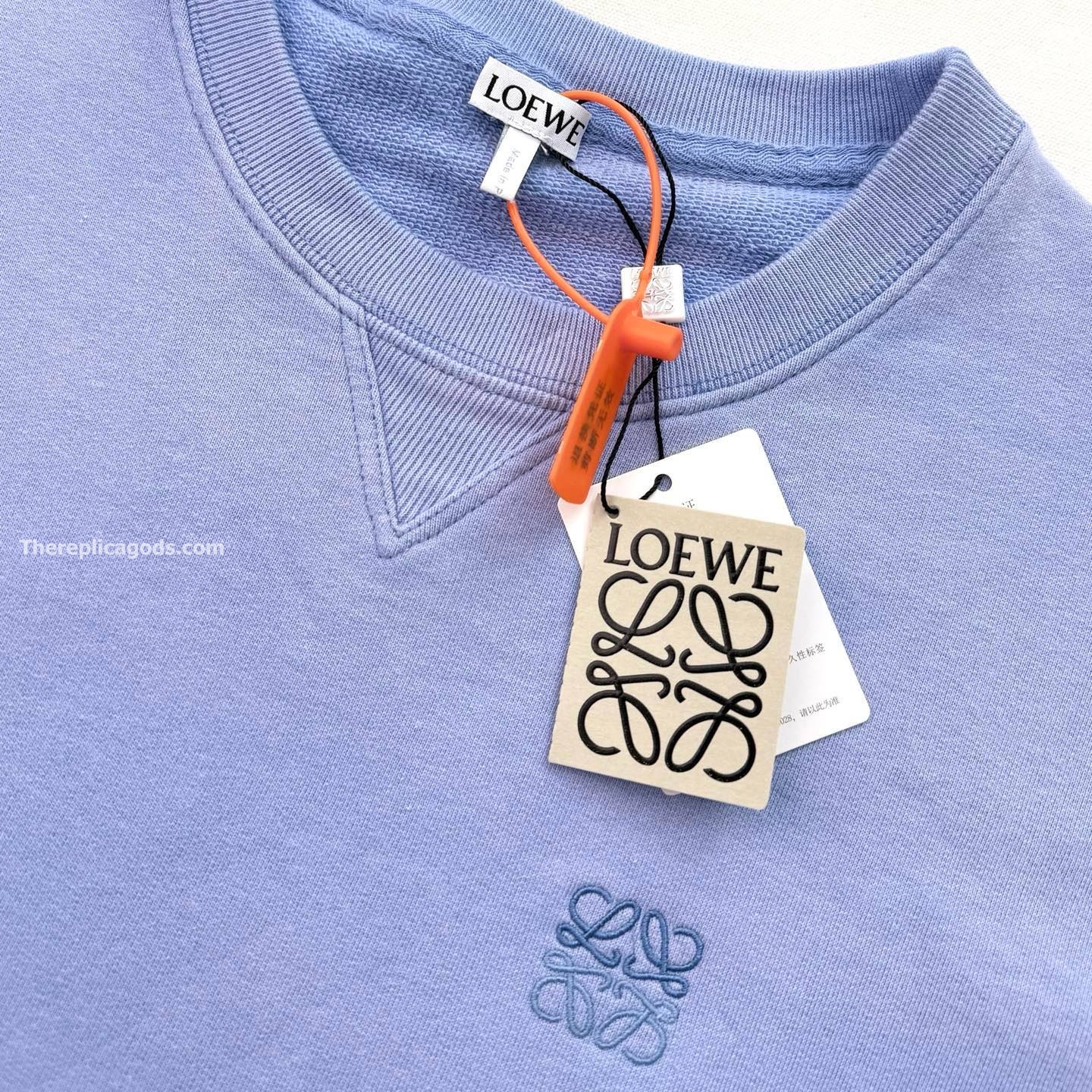 ANAGRAM COTTON SWEATSHIRT IN BLUE - SK823
