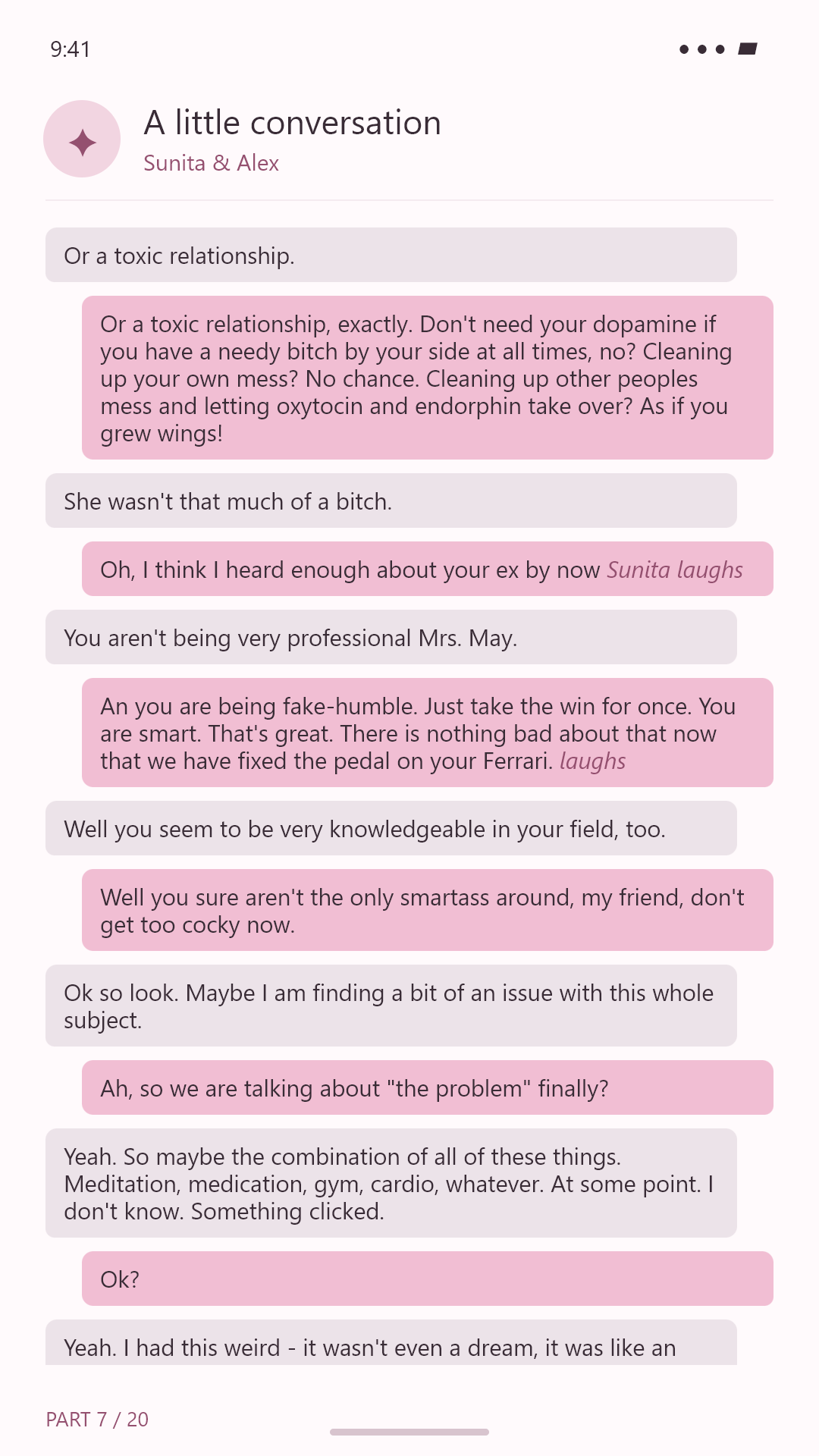 My new therapist is finally getting to the bottom of it | Part 1 | [text-heavy, slow-burn], image 7