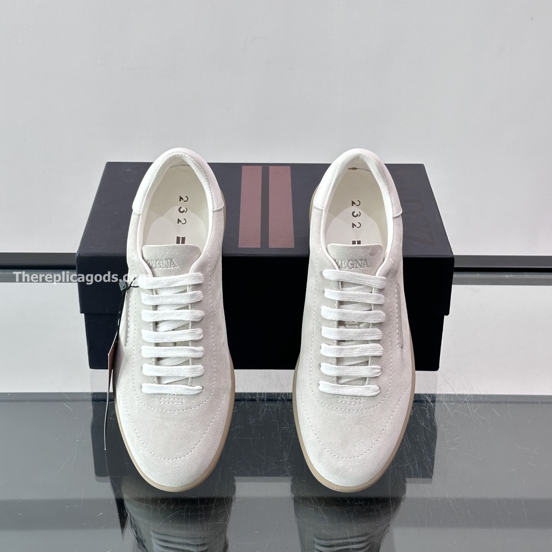 232 SUEDE SNEAKERS WHITE LEATHER, photo 4