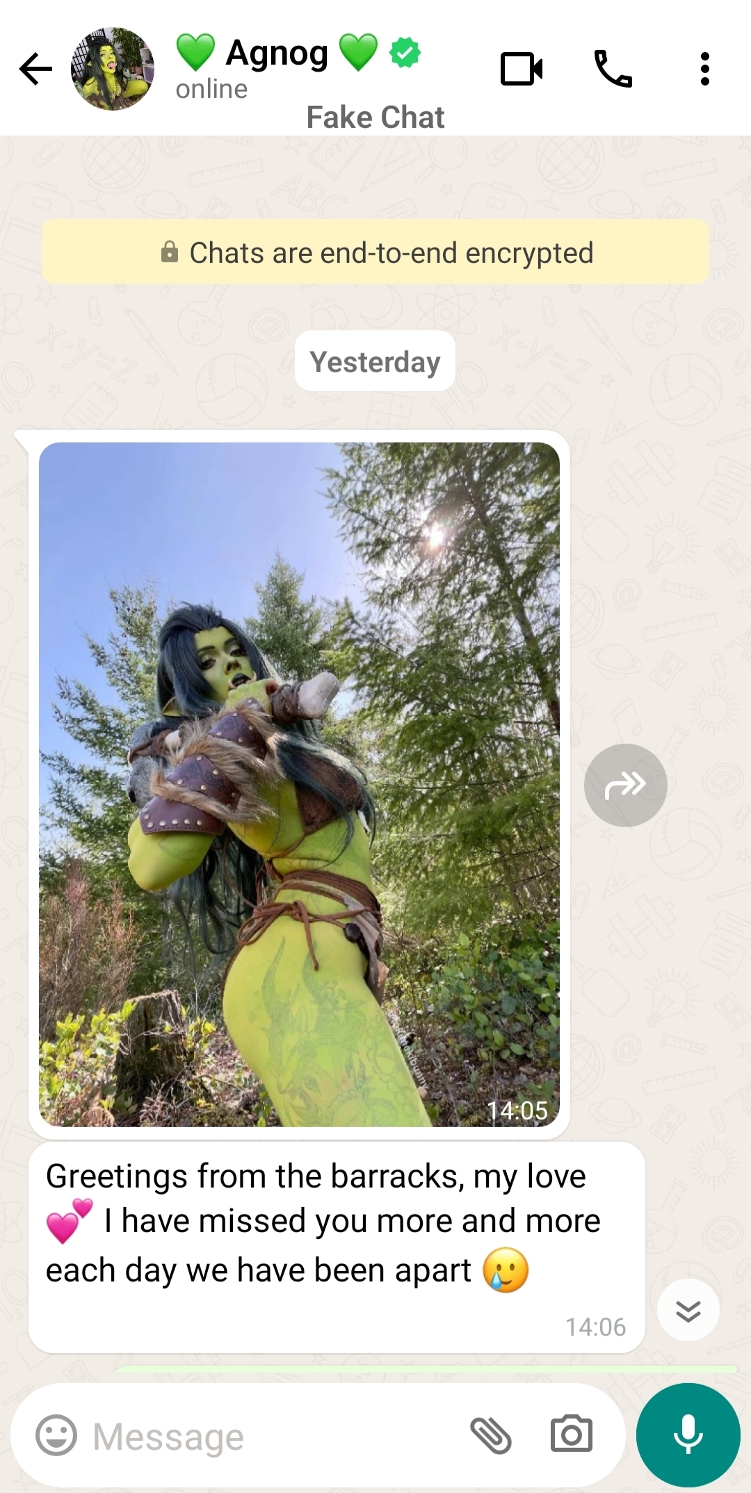 Orc Girl & Her Elf Boyfriend, image 2