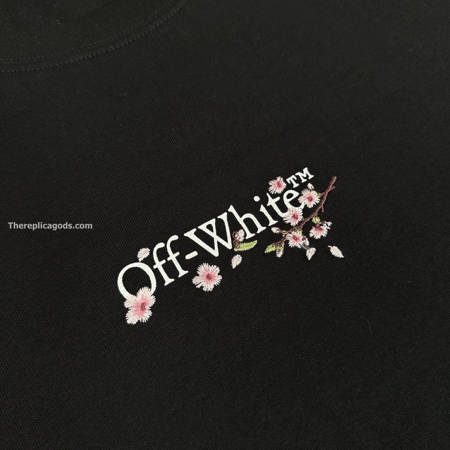 LOGO COTTON T-SHIRT IN BLACK