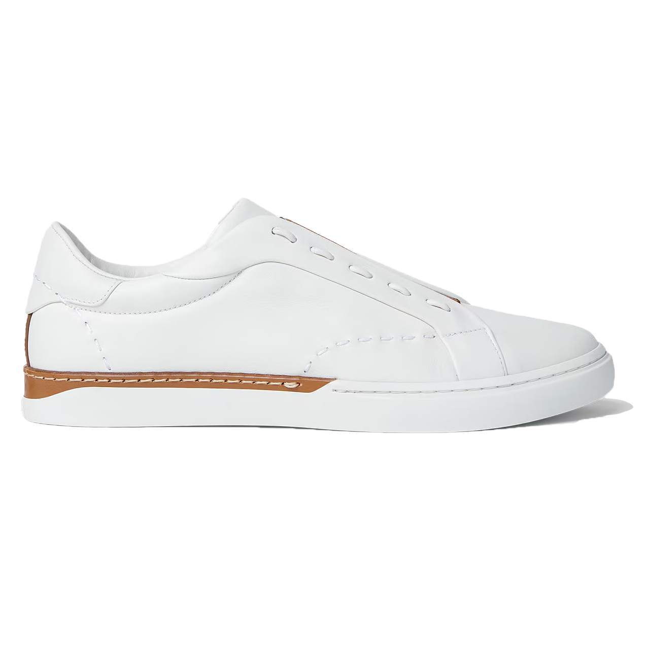 CITY TRAINERS WHITE LEATHER LOW-TOPS - FD187