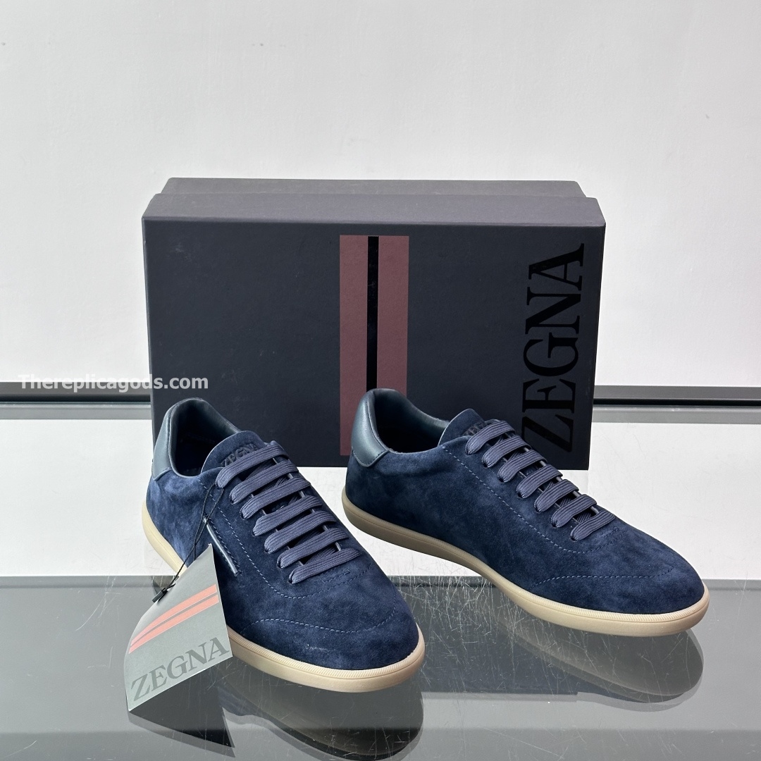 232 SUEDE SNEAKERS BLUE LEATHER, photo 7