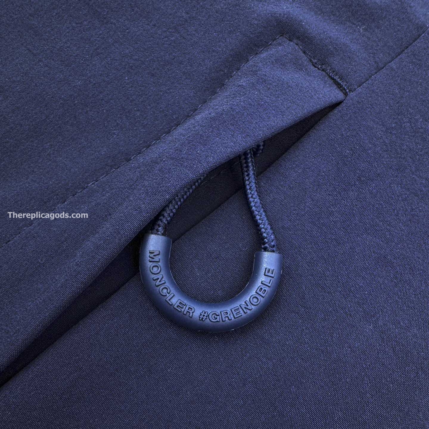 BLUE TARA STRETCH NYLON UTILITY JACKET