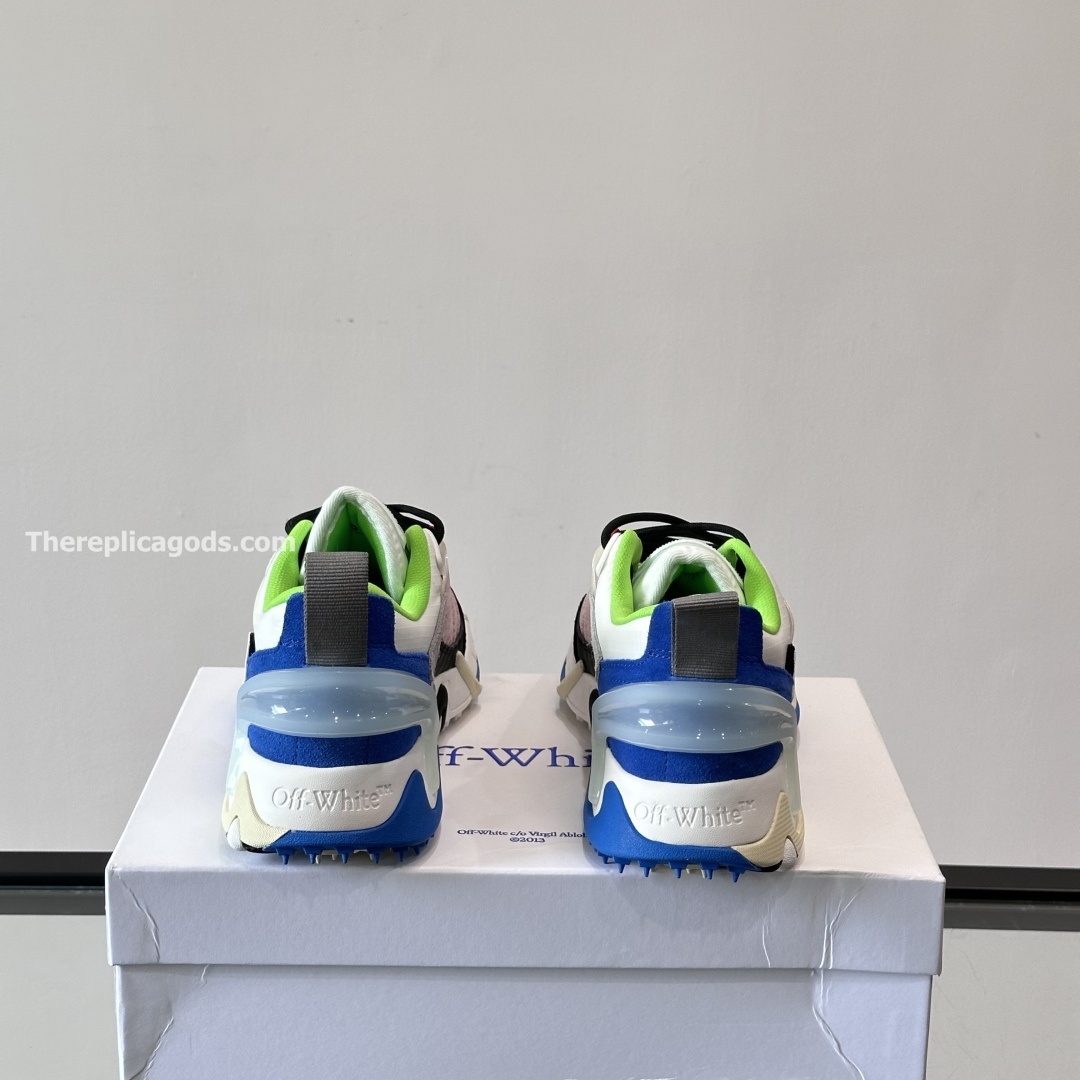 ODSY-2000 SNEAKERS IN WHITE, BLACK AND BLUE - OW94