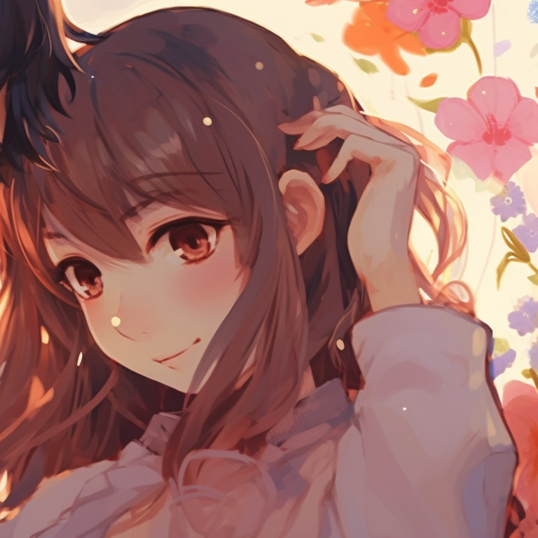 Image For Post | Two characters surrounded by blooming flowers, bright colors and pleasant smiles. captivating matching pfp for romantic couples pfp for discord. - [matching pfp for couples, aesthetic matching pfp ideas](https://hero.page/pfp/matching-pfp-for-couples-aesthetic-matching-pfp-ideas)