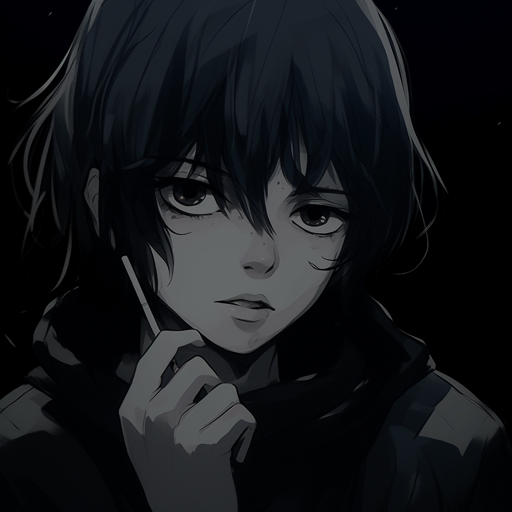Intense Stare of a Dark Character - aesthetic influence in dark anime ...