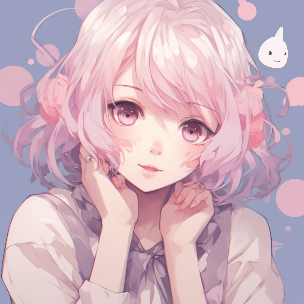 Pink Cute Anime Girl Discord Profile Picture Avatar Template and Ideas for  Design | Fotor