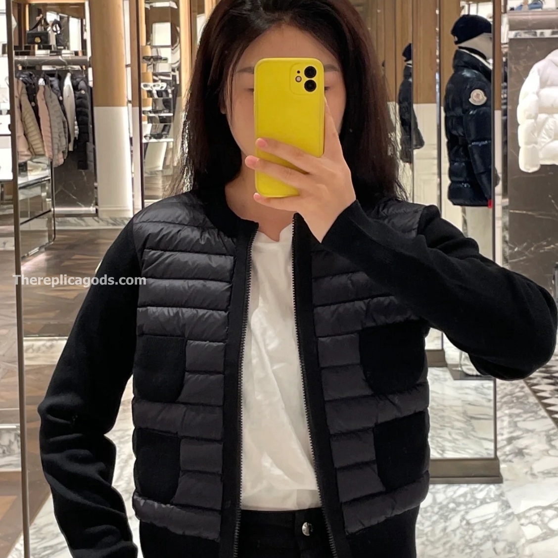 TRICOT WOOL BLEND CARDIGAN IN BLACK - JK984