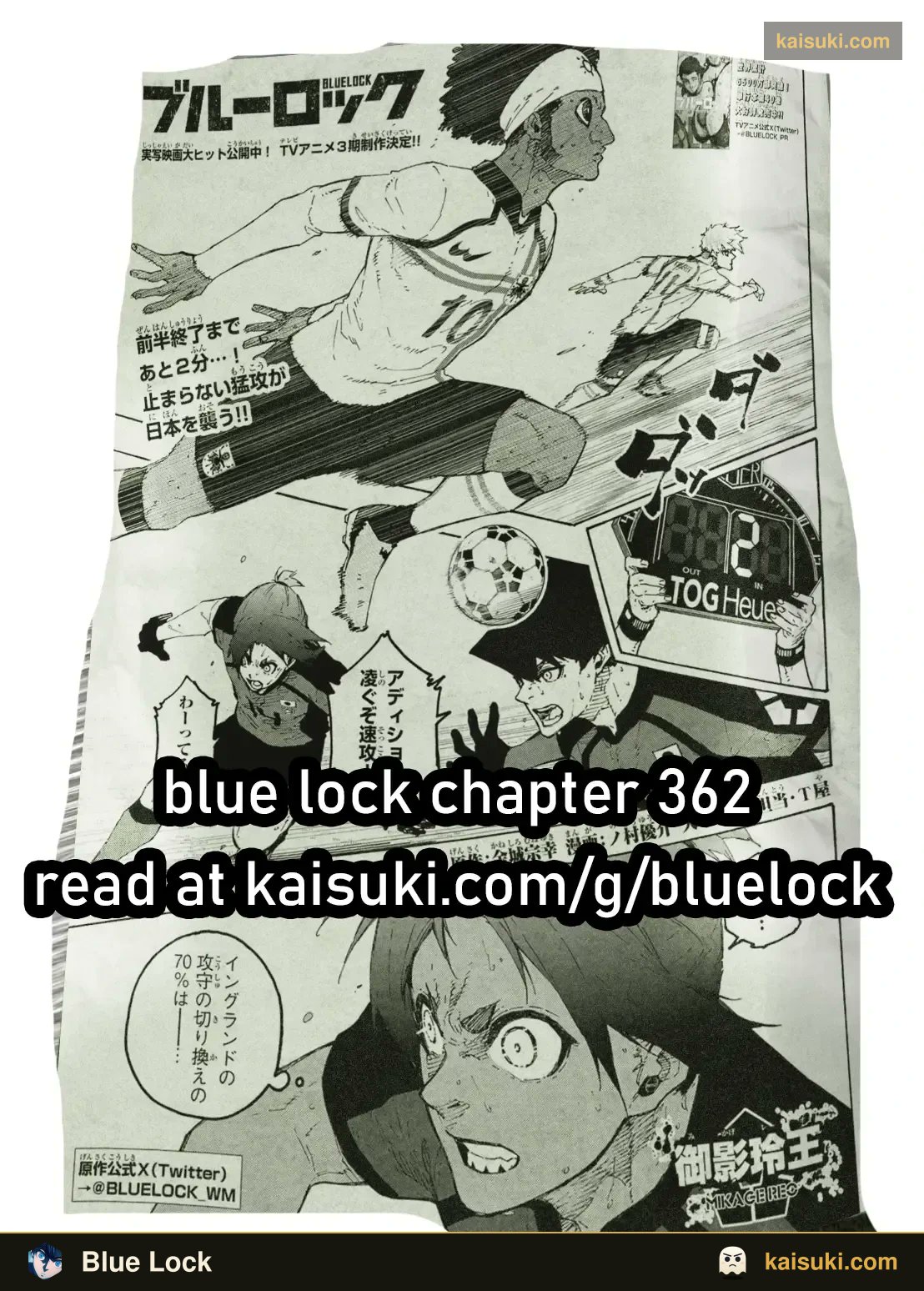 Blue Lock Spoilers & RAW Chapter 362 - Page 1