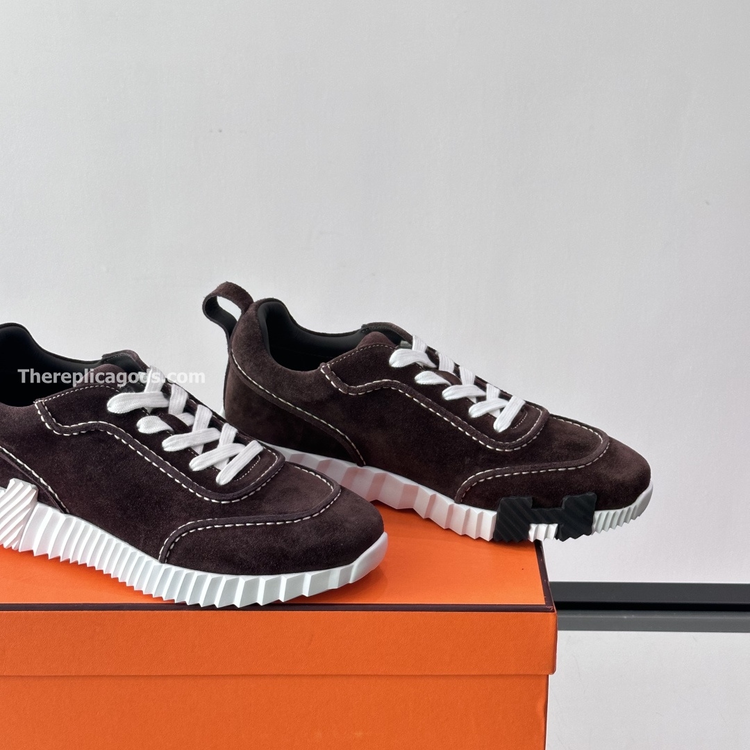 NEXT SNEAKERS BROWN SUEDE CALFSKIN - H387