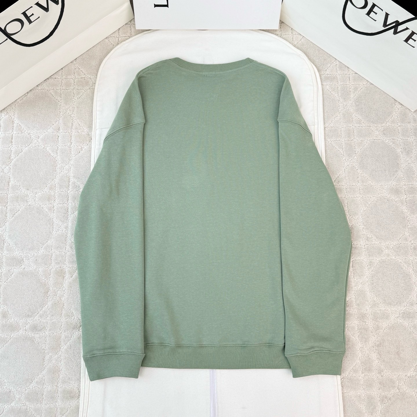 ANAGRAM COTTON SWEATSHIRT IN GREEN - SK822