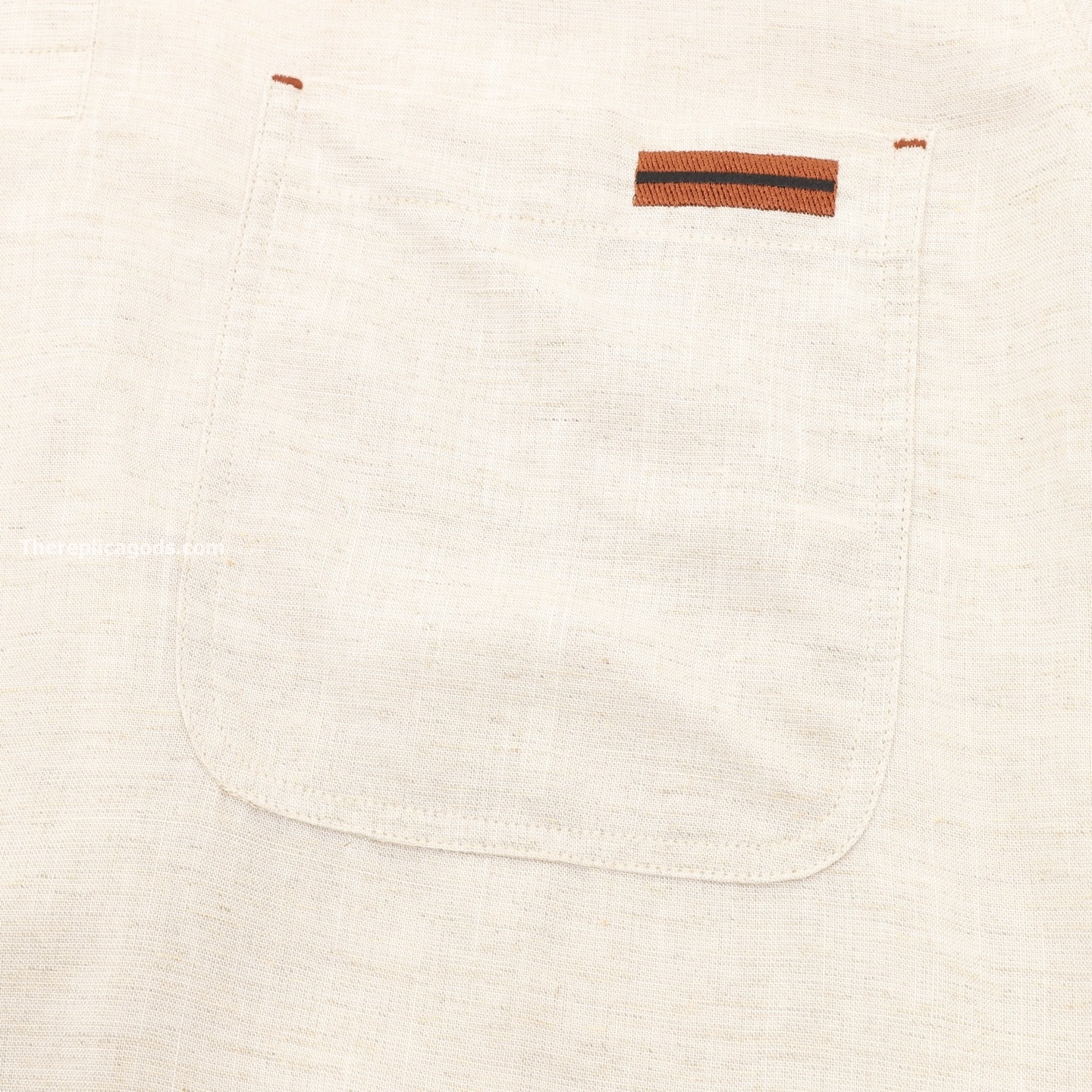 LINEN POLO SHIRT IN WHITE