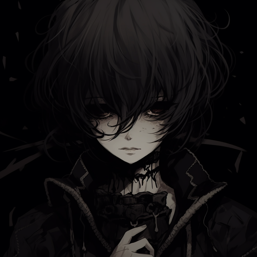 Scary Dark Anime, dark anime pfp HD phone wallpaper