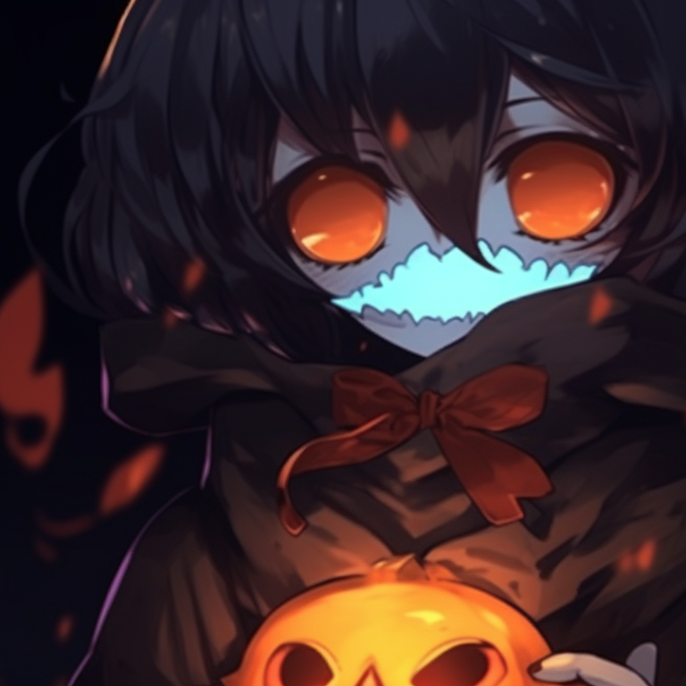 Ghoulish Love Halloween Anime - Matching Pfp Pinterest Halloween Theme  Aesthetic Matching Pfp Ideas (@pfp)