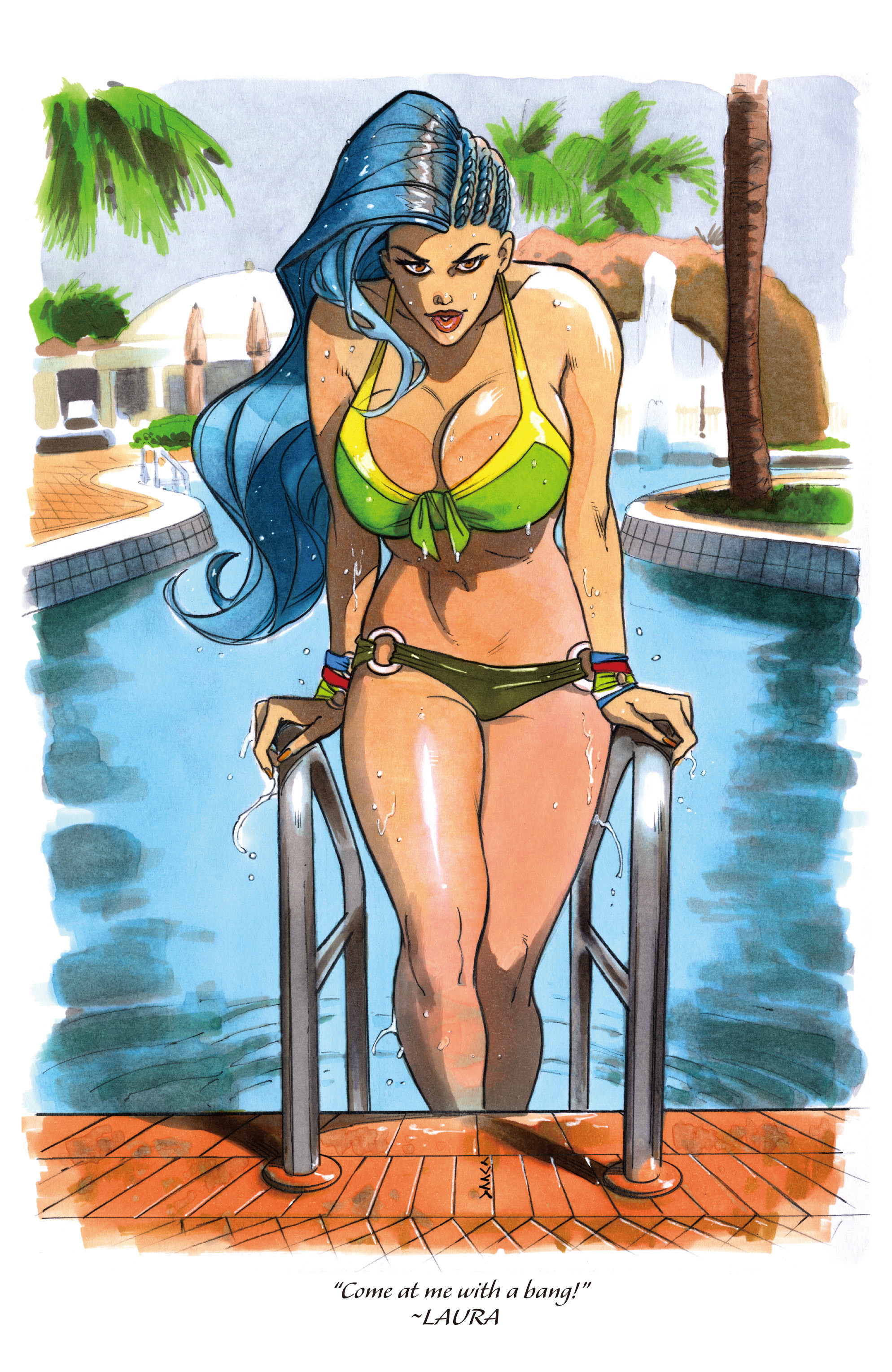 Laura Street Fighter Swimsuit Special Rcomicplot 