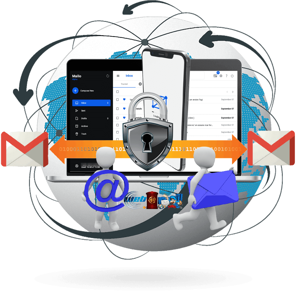 美國Mail.Io端到端加密免費郵箱-WebMail