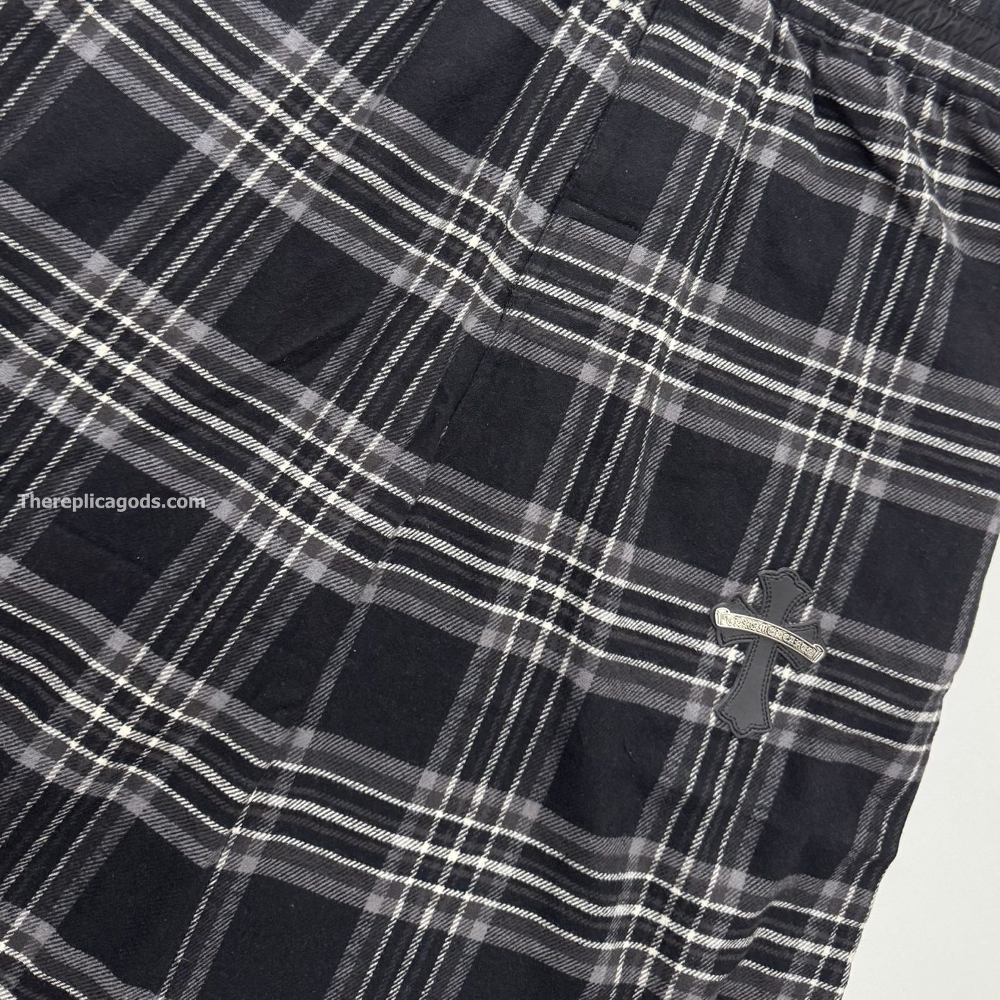 AFTER SCHOOL CROSS PATCH FLANNEL PANTS, photo 5