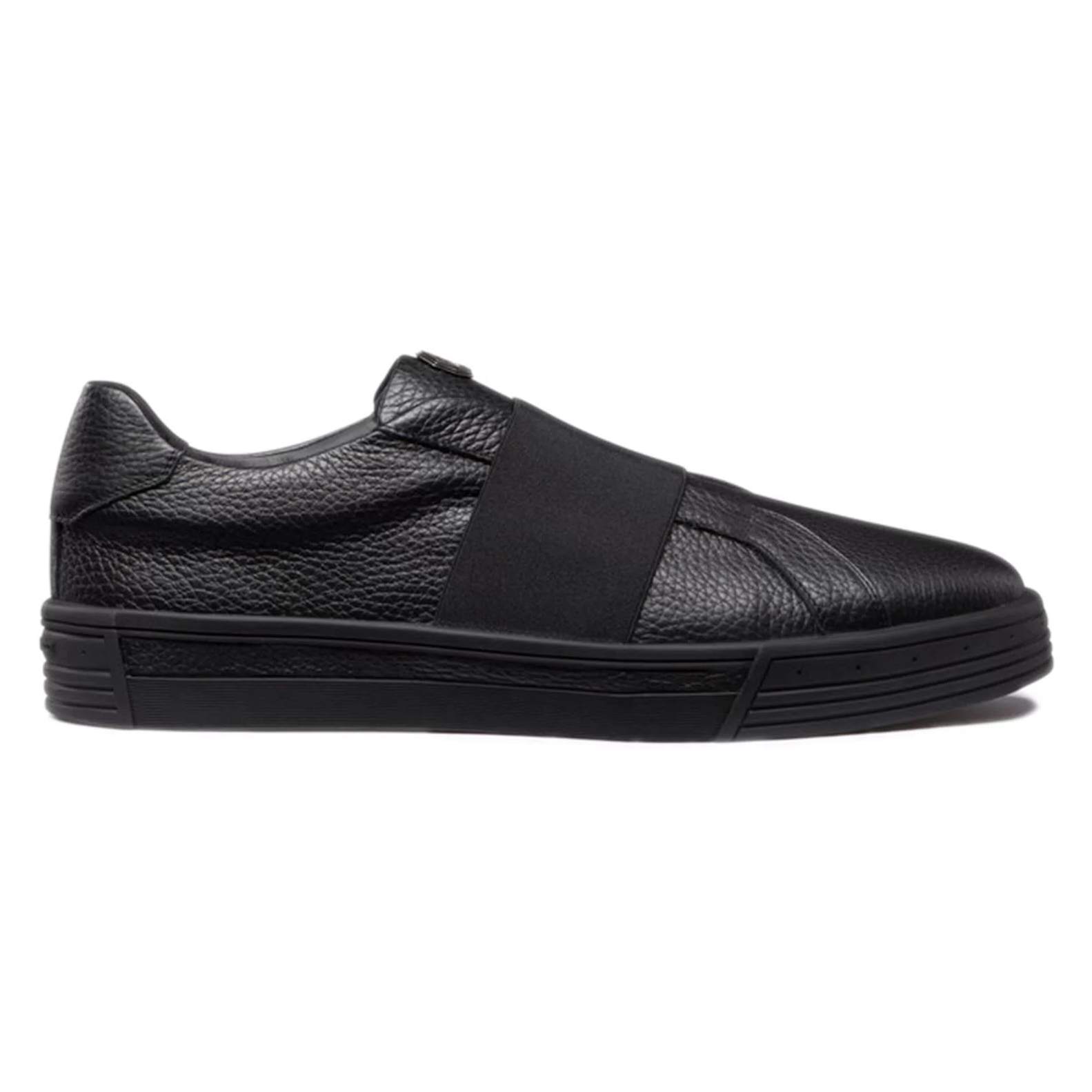 LEATHER SNEAKERS IN BLACK