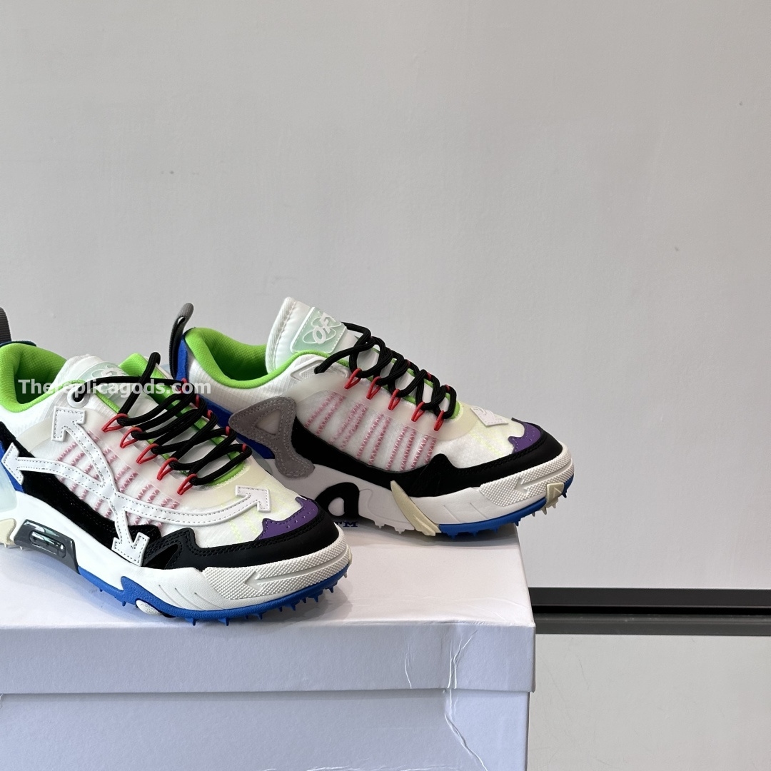 ODSY-2000 SNEAKERS IN WHITE, BLACK AND BLUE - OW94