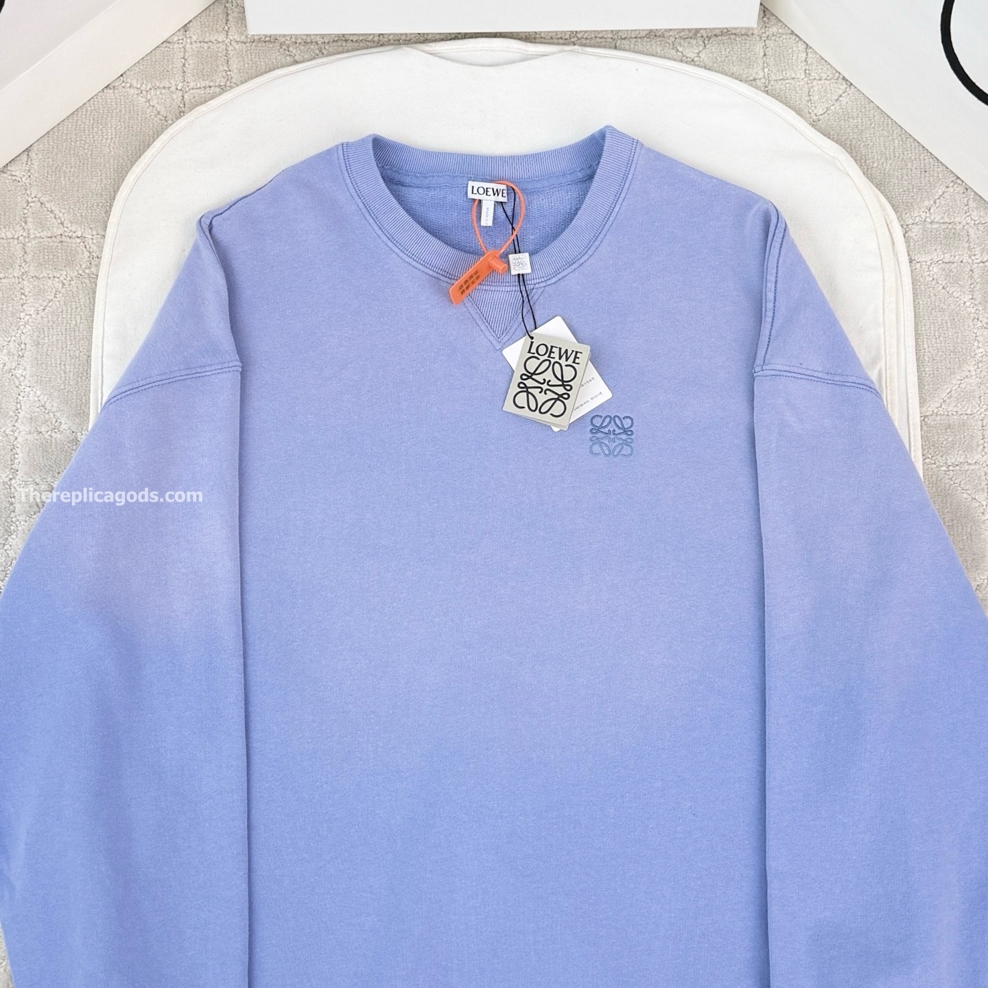 ANAGRAM COTTON SWEATSHIRT IN BLUE - SK823