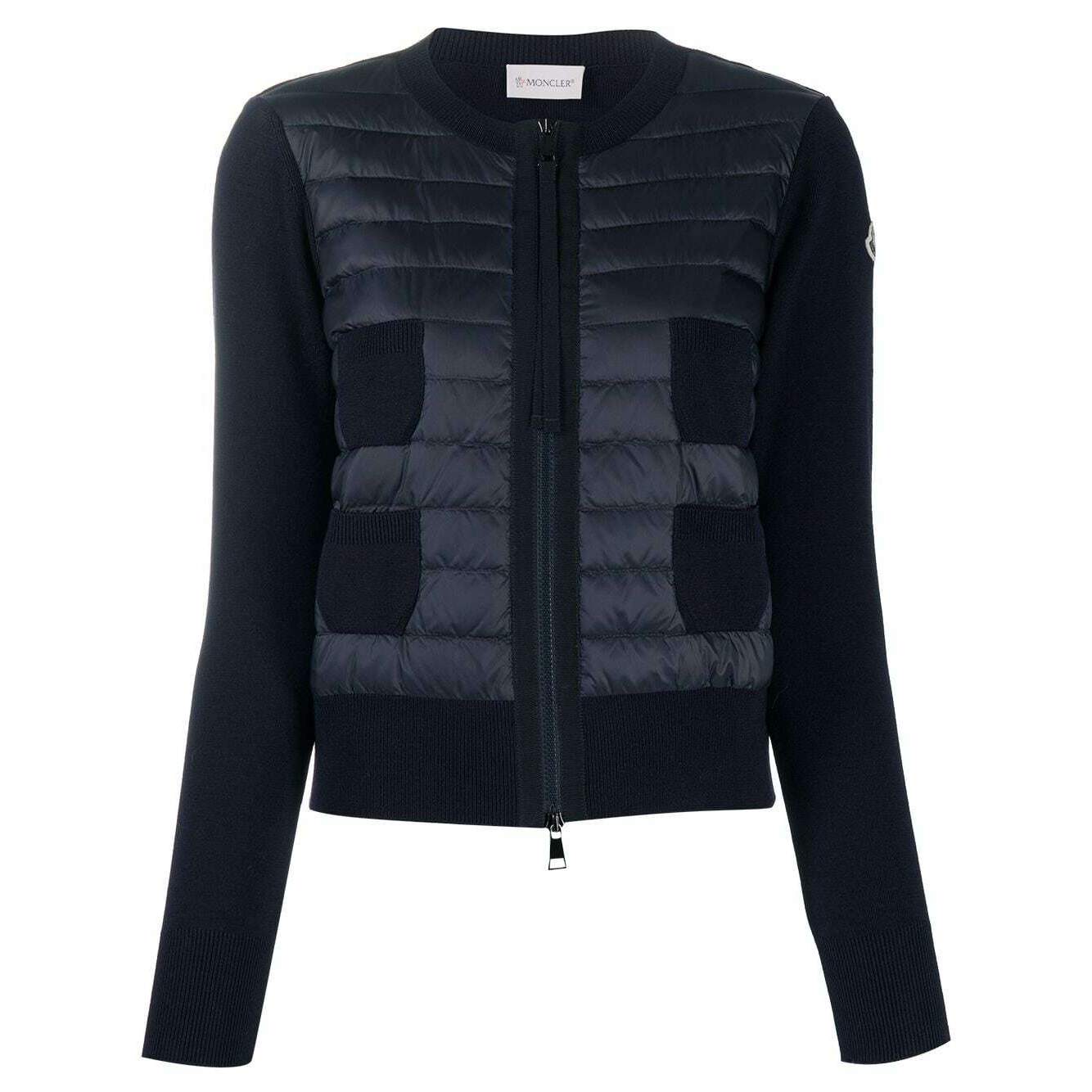 TRICOT WOOL BLEND CARDIGAN IN BLACK - JK984