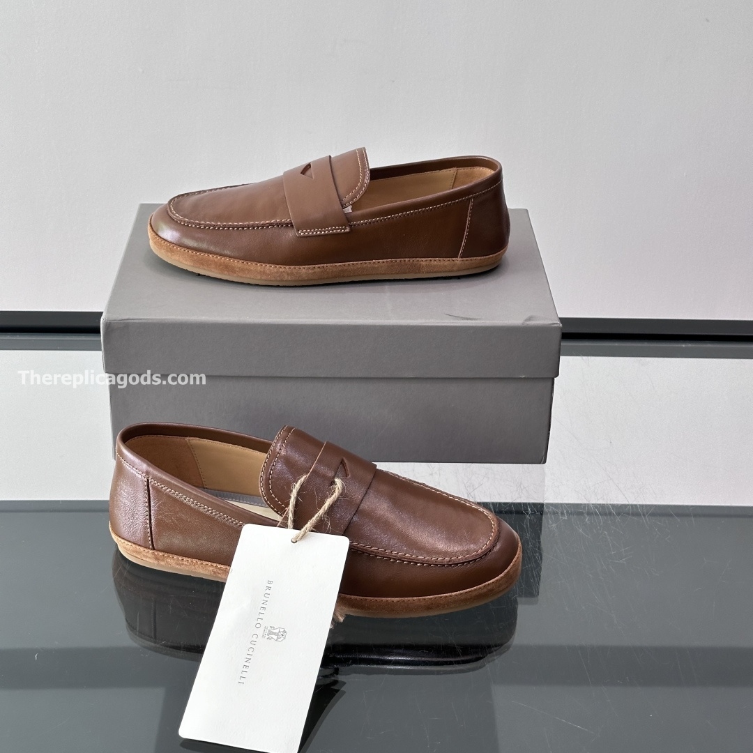 PENNY LOAFERS IN BROWN, photo 6
