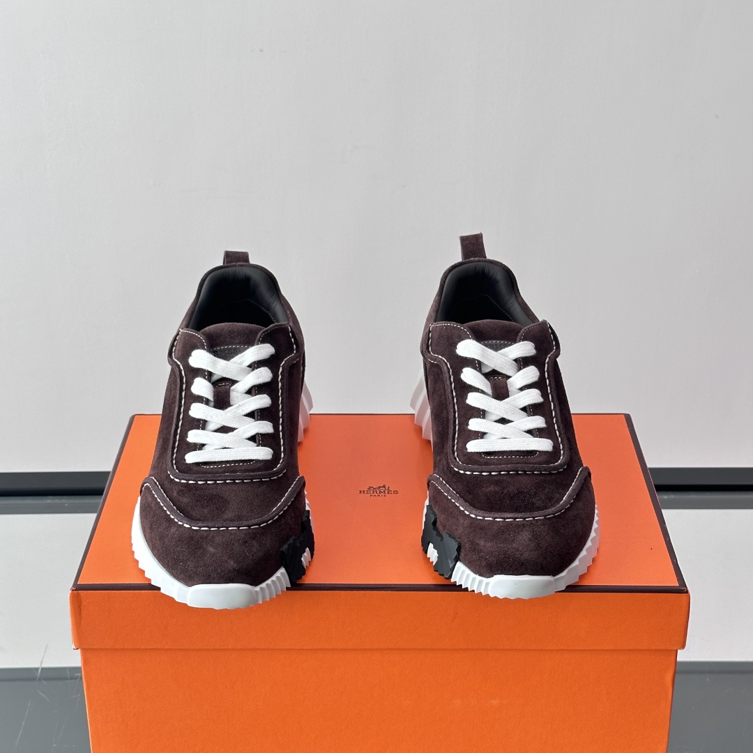 NEXT SNEAKERS BROWN SUEDE CALFSKIN - H387