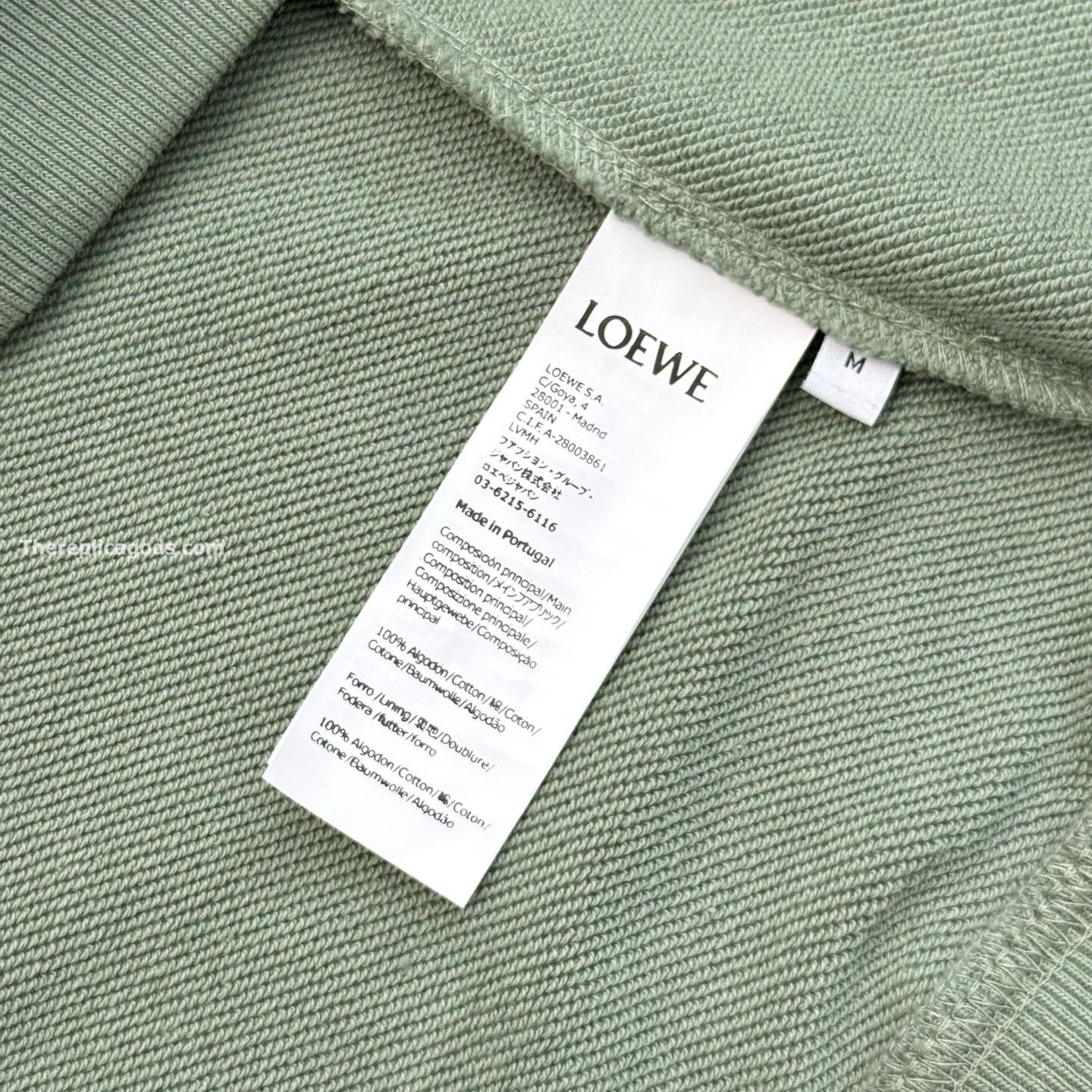 ANAGRAM COTTON SWEATSHIRT IN GREEN - SK822