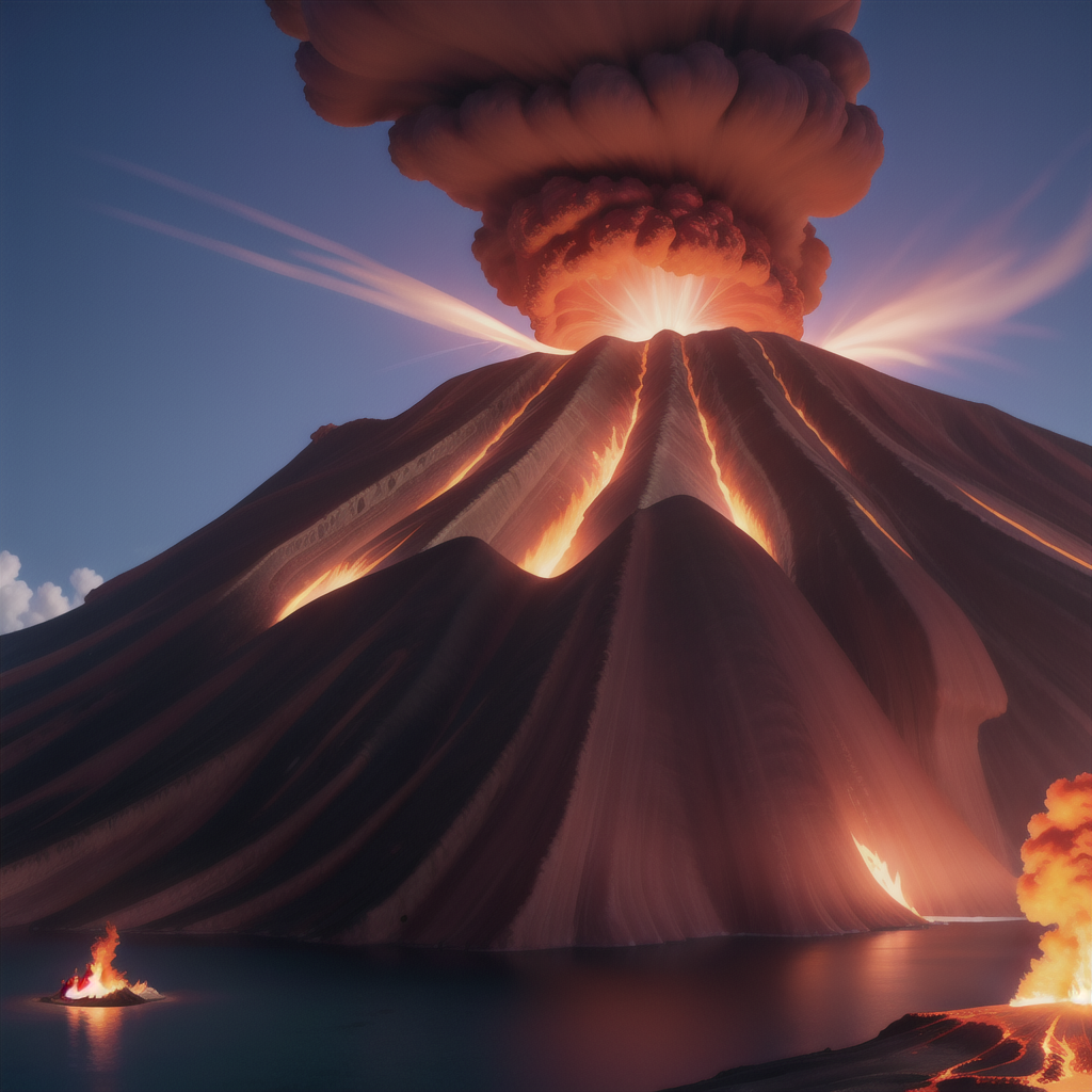 Volcanic eruption, umbrella of clouds, nature, HD wallpaper | Peakpx