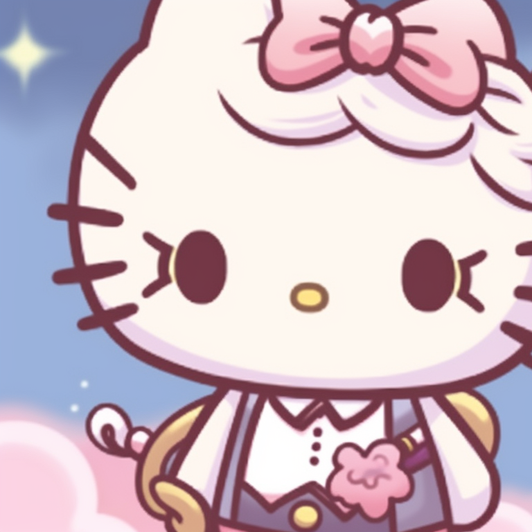 rosy-kitty-magic-adorable-matching-hello-kitty-pfp-left-side-image