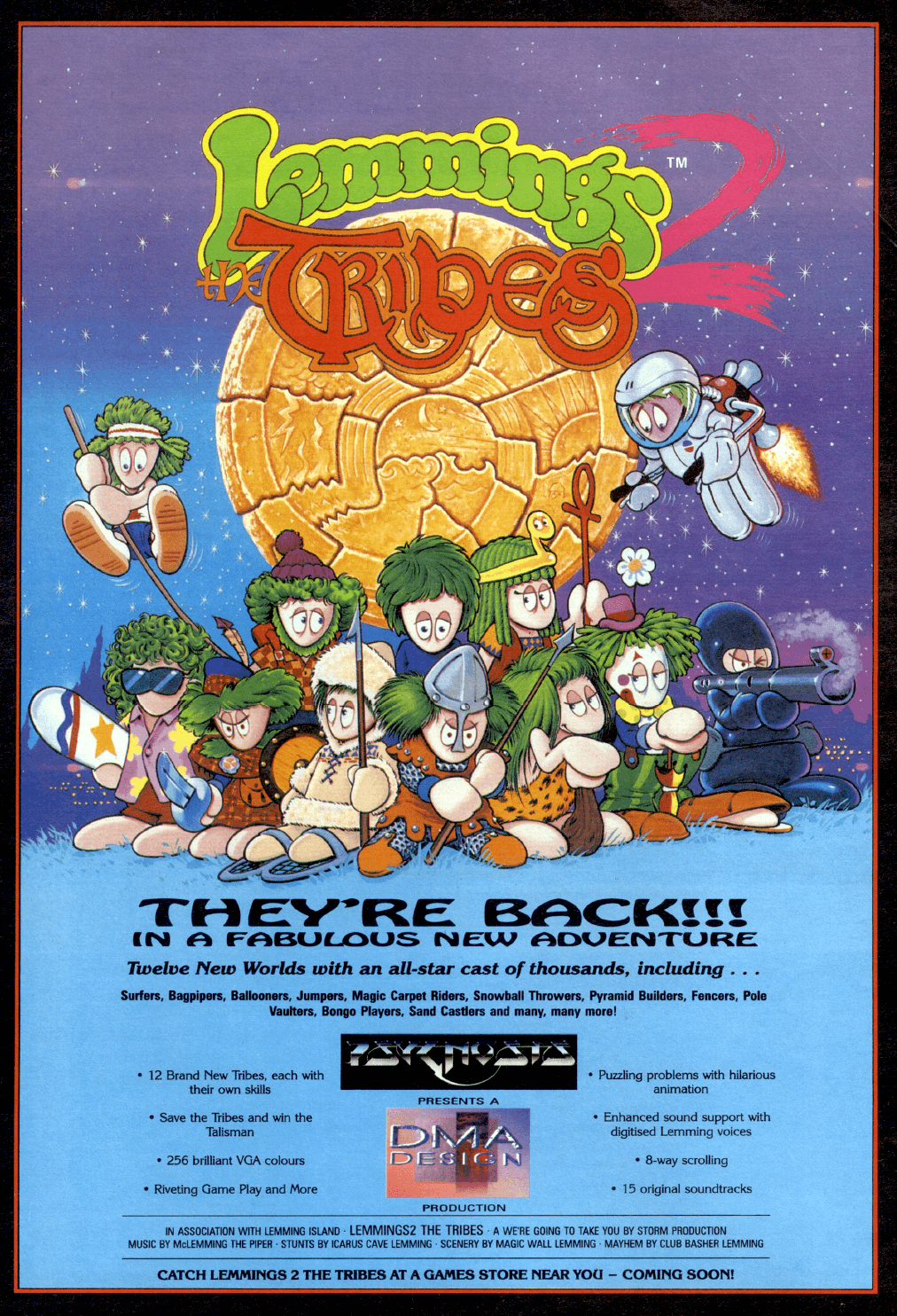 Lemmings 2: The Tribes - Video Game From The Early 90's - Image